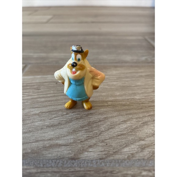 Disney Afternoon Kellogg 1991 Chip 'n Dale Rescue Rangers Monterey Jack Figure - Picture 2 of 5